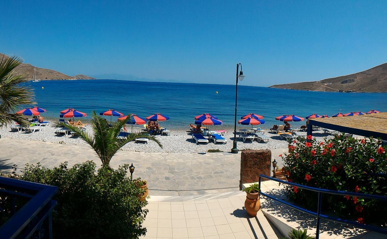 Hotel Eleni Beach Livadia  Bagian luar foto